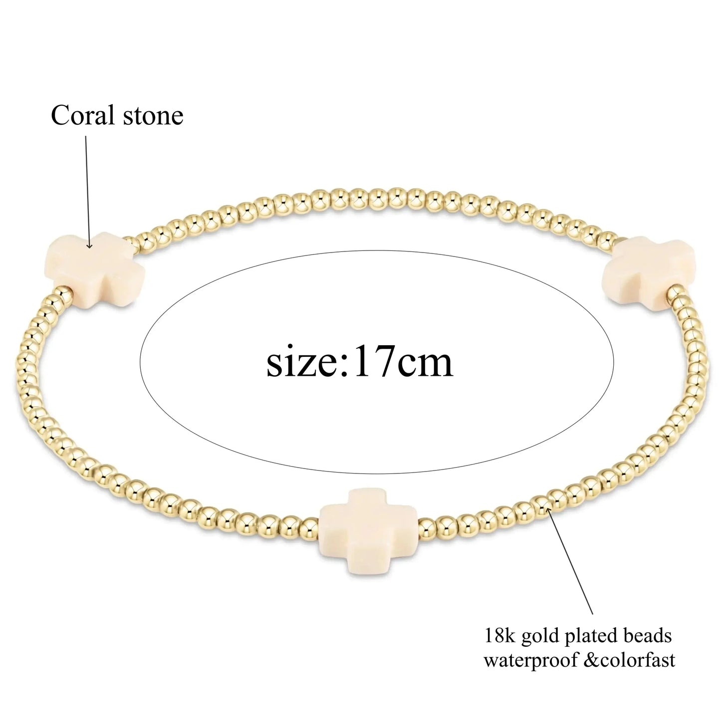 Bracelet pour femme avec croix