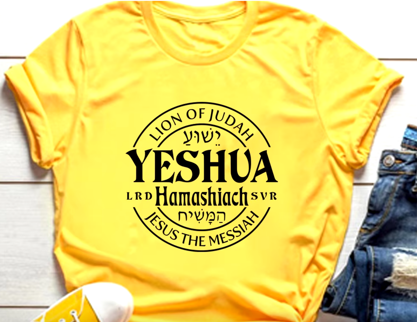 T-shirt Yeshua Hamashiach - Jésus est le Messie - Amen & Co